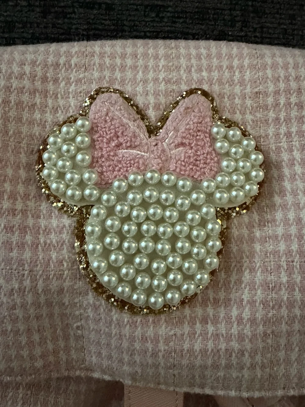 Stoney Clover Lane Blush Pink Pearl-Accent Drawstring Backpack
